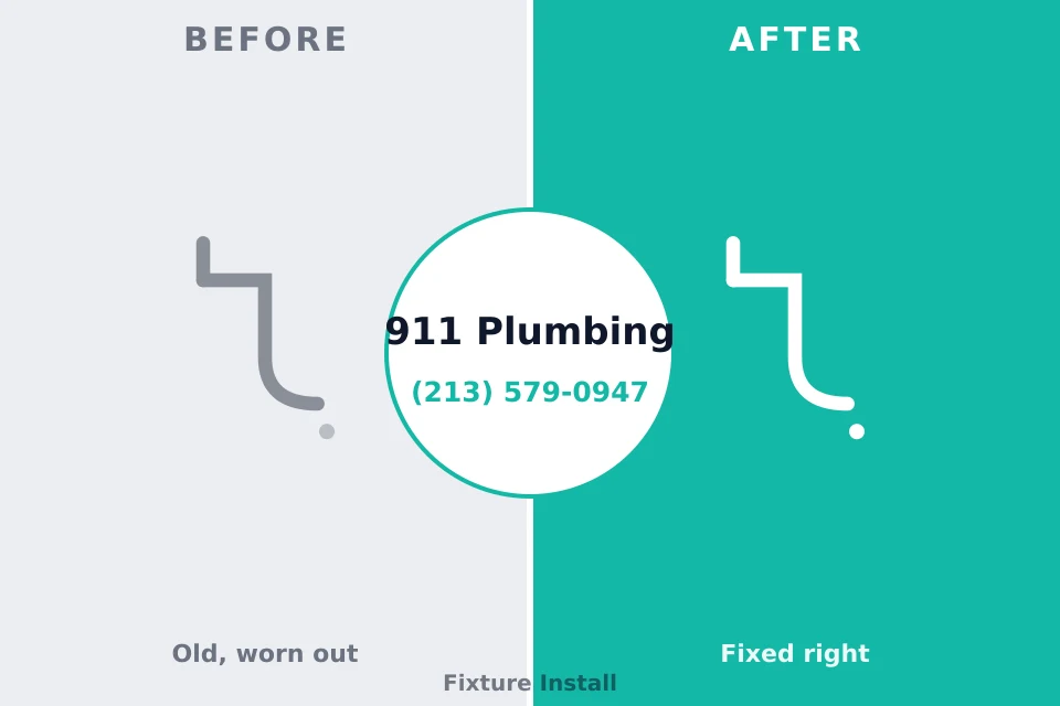 Before and after: plumbing repair Greenville, OH
